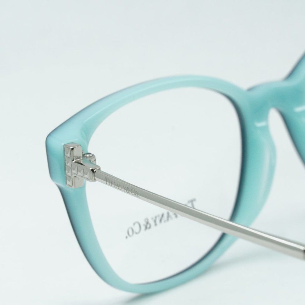 NEW TIFFANY & CO TF2177F 8055 BLACK ON TIFFANY BLUE EYEGLASSES - Picture 5 of 10